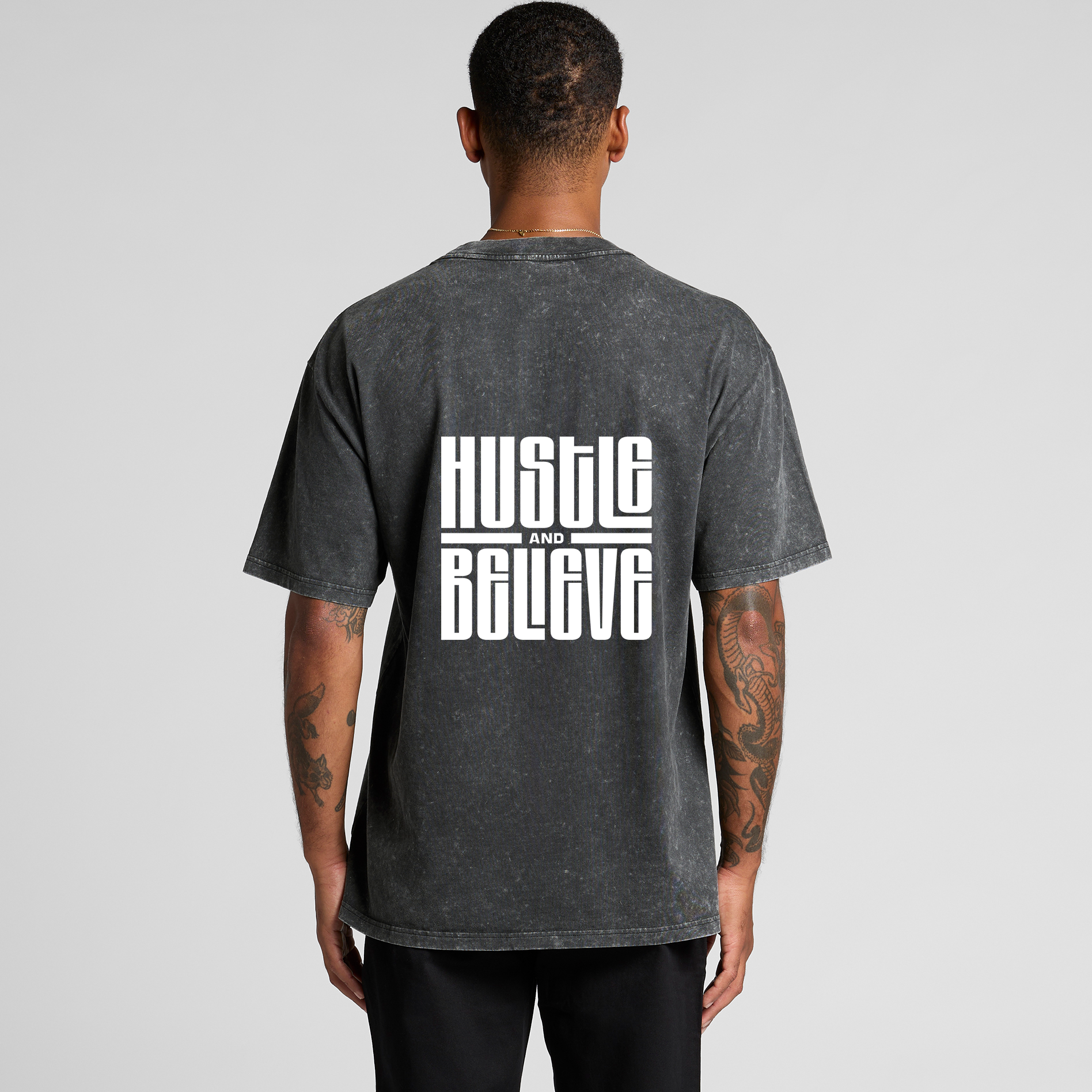 Hustle & Believe Heritage Stone Wash Tee