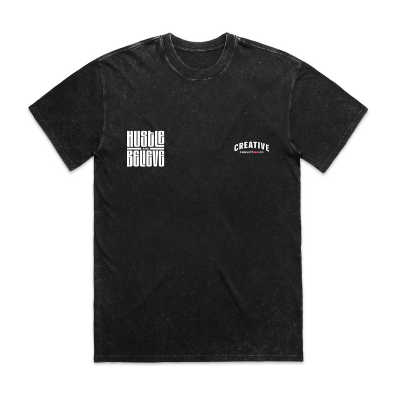 Hustle & Believe Heritage Stone Wash Tee